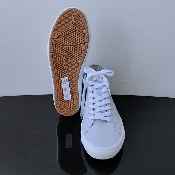 Vans Women's The Lizzie Canvas Sneaker in Cool & Unique Dusty Blue / White - Picture 12 of 13